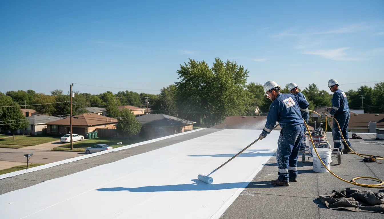 Commercial roof coating in Livermore, IA near me